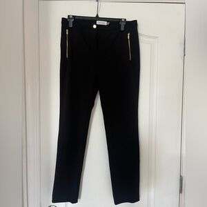 Calvin Klein Black Trousers with Gold Accents